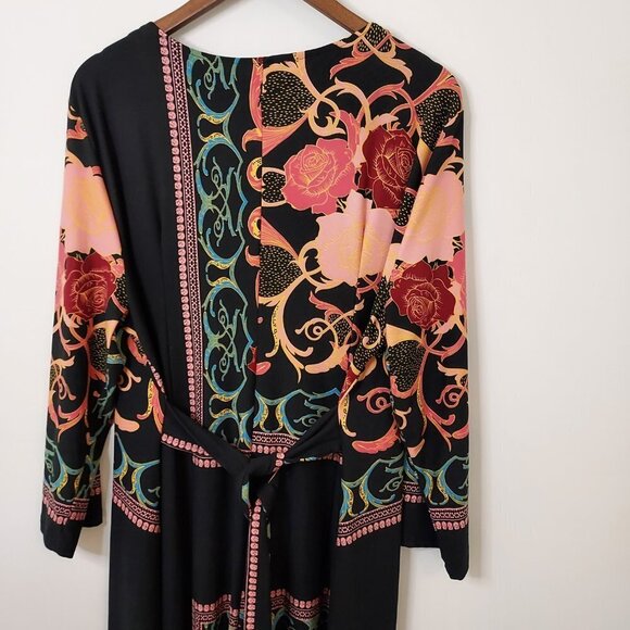 Reborn Plus Size 2X Boho Button Down Maxi Dress - Picture 3 of 11